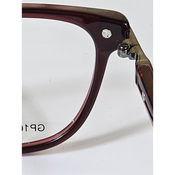 GIANNI PO WOMEN'S EYEGLASSES GP 1656 52-18 140 BURGUNDY NWT DEMO LENSES - Picture 10 of 14